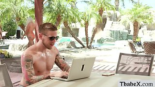 Brittney Kade and her boyfriend Steve Rickz bareback anal vacation