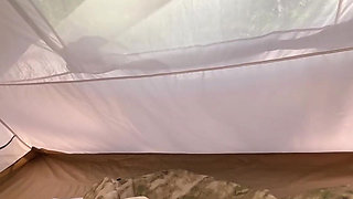 Woke up My Big Ass Step Sister in a Tent and Fucked Her