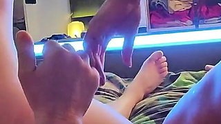 Interracial Pounding Foursome with Double Blowjob