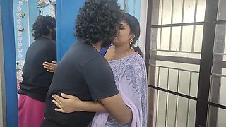 Long lip lock with ass kiss romance and hard fuck in saree