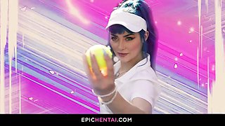 Tennis Match Sparks Steamy Lesbian Double Penetration Threesome