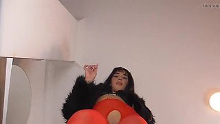 POV Spitting and Smoking Ashtray Femdom with Princess Asmodia - Teen Brunette Feet Fetish HD
