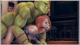 Orks Cuckold Human Wife - 3d Animation