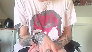 Skinny Goth Huge Belly Rapid Pregnancy at the Doctors Office
