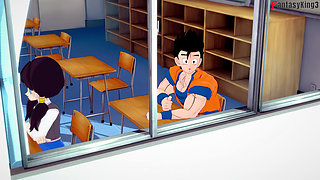 Krillin almost finds Android 18 and Roshi fucking - Dragon Ball Zex Series