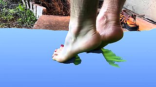 Foot fetish Handjob POV