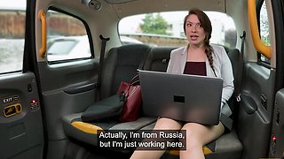Fake Taxi Russian MILF Sata Jones backseat orgasms