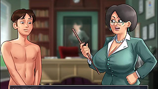 Watch me Fuck Mermaid as the Principal punishes me for my naughty dreams in Summertime Saga