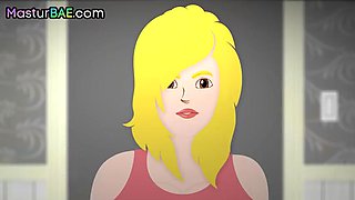 Bigass blonde MILF cockbouncing on stud