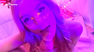 Blacklight Blowjob and Ride