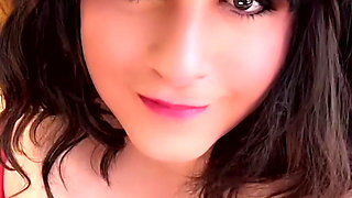 Sissy Crossdresser Jerks Her Cock While Mistress Isn't Looking