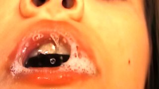 Amateur Brazilian Milf Sucking a Cock in a pov scene