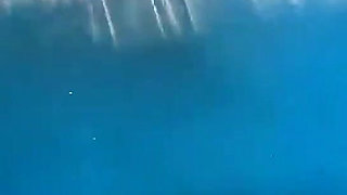 Pregnant Pool Sex Young MILF! Putting on a Show for the Neighbors