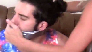 Tied, Gagged and Cock Teased by Stepmom: She Made Me Cum in My Pants