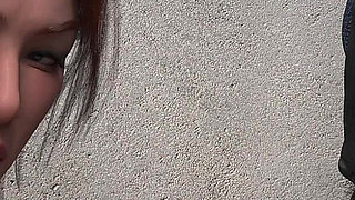 Innocent Waitress Got Her Mouth Fucked by a Dirty Biker