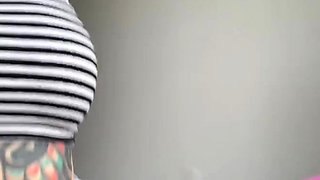 Blonde tight pussy babe solo toy fun in glamour masturbation
