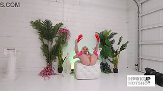 BTS - Cecelia Taylor Tries On Skimpy Outfits Before Her Photoshoot