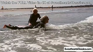 Surf\u2019s Up! 4 Lesbian Cuties Cruising at SweetheartsClassics