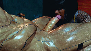 Hot Slut Deepthroats Monster Cock Then Rides It Anal Ass Dripping Cum & Intense Gape