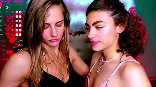 Fetish brunette lesbians piss and drink each others urine