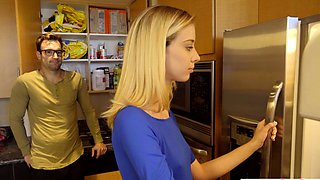 Stepdaughter finds out stepdad dick size