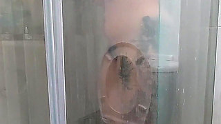 Masturbation In The Shower With Hairy Vagina