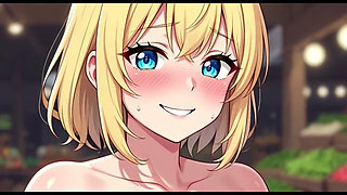 Funny Jokes and Boobs in Market, Ai Animation