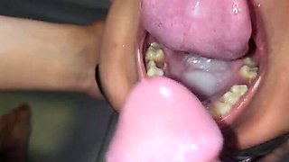 Pietro Montoya Fills Teen Latina Mouth with Piss and Cum Swallowing