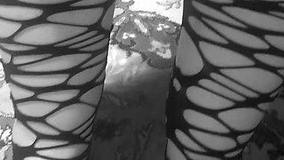 Black gothic socks