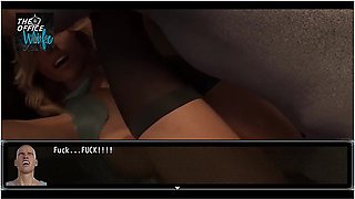 The Office Wife Game - Stacy Gets Pounded In Front Of Cuck Hubby By His Best Friend