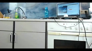 Sultry Kitchen Seduction: Watch Me Unveil My Big Booty in a G-string!