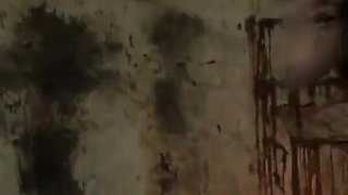 The rubber cock blown hard