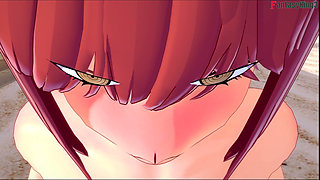 Makima hot ahegao sex on the beach - chainsaw man