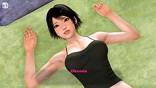 Hardcore ass-fucking action in a porn game with big-titted babes