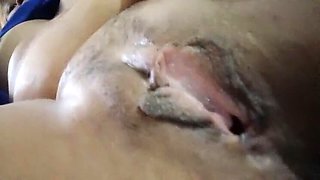 Lusi the sexy blonde with tattoo masturbates her big clit and tiny tits in HD