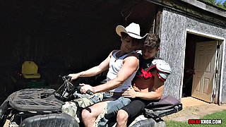 Cowboy Pounds Twink Quarterback
