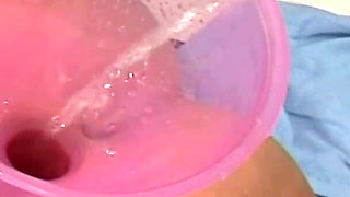 Nice young girl Kristina gets hardcore gyno exam and urinotherapy