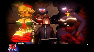 Extreme Hentai Game: Fnaf Girls in Santa Outfits, Episode 17. Get Ready for Big Cocks and Rough Play!