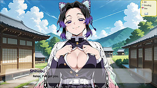Hentai Hustle - Fucking Shinobu's Pink Pussy from Demon Slayer