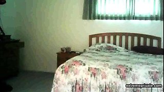 spying on stepmom as she lotions her pussy