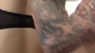 Tattooed pornstar Ava Austen banged and sprayed by Luke Hotrod
