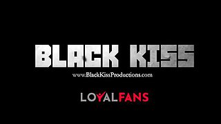Black Kiss Talks Dirty While His Girl Rides His Big Cock