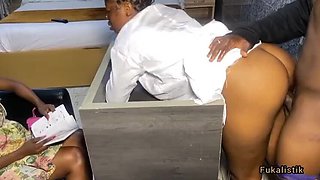 Sneaky Family Doctor Gets Caught Fucking BBC Client In Office