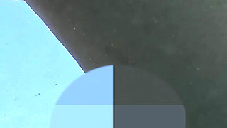 Flashing My Pussy in Front of a Student in Public Swimming Pool and Helps Me Masturbate - It's Very Risky with People Near