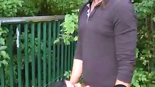 Tattooed German Amateur Fucked Outdoors