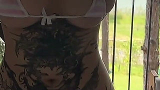 POV: Your Emo Stepsister Chose an Extra Revealing Bikini and Was Punished by Your Cock