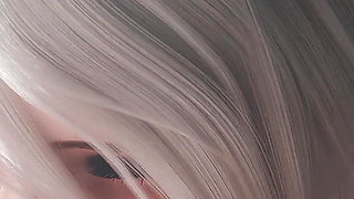 2b Nier Automata Blowjob & Town Cowgirl Fuck - Creamy Pussy & Creampie Ending 3D Animation