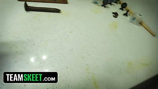 Stayhomepov - foxy petite xxx doll enjoys taking giant cocks and stuff them in her mouth - full scene