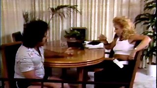 A Threesome outdoor with young blond Brunette