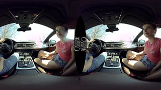 Teen Hitchhiker Fucks for Money - Amateur Babe Fucks in the Car
